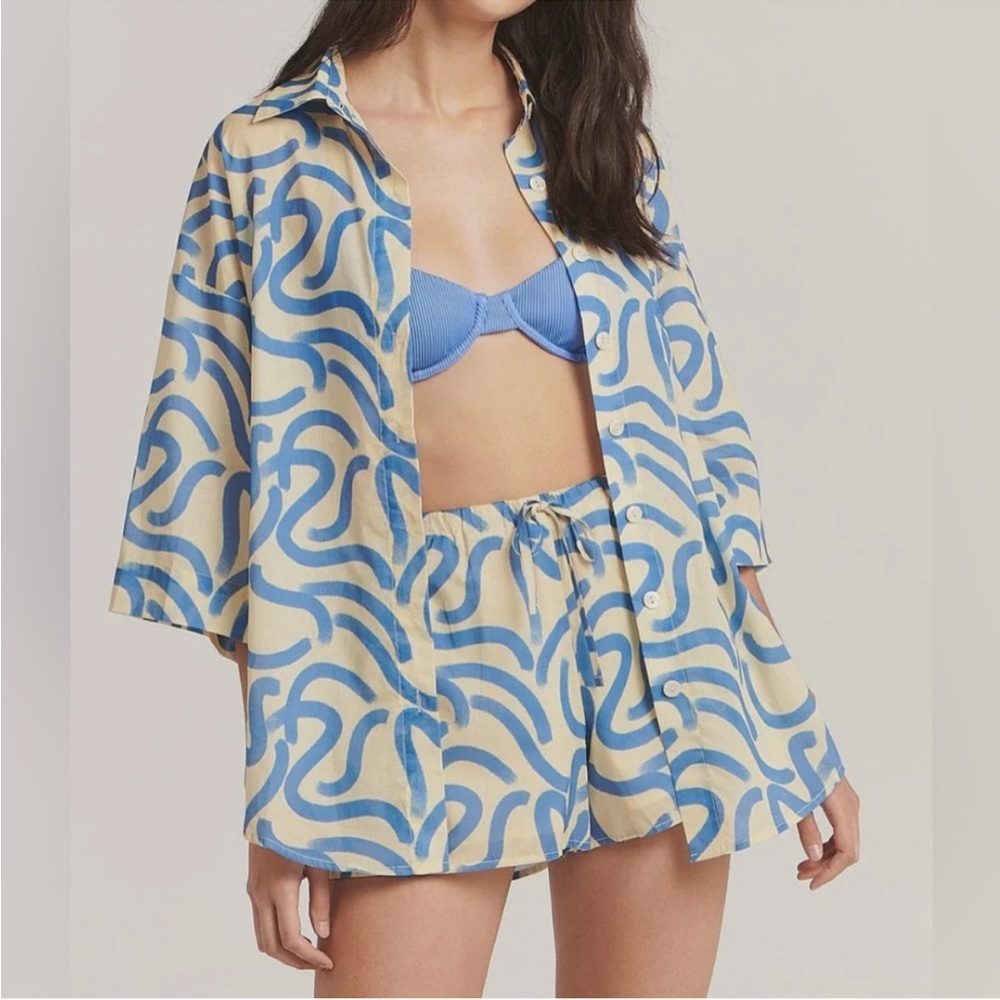 Charlie Holiday Sea Swirl Button Up